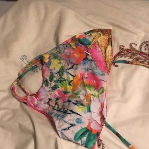 high neck swim suit top